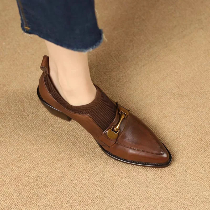 Ami - נעלי מוקסין עקב דגם