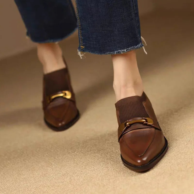 Ami - נעלי מוקסין עקב דגם